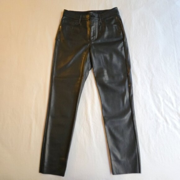 Express High Waisted Faux Leather '90s Skinny Pant - Picture 13 of 13